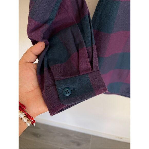 LULULEMON ATHLETICA Full Day Ahead plaid Flannel Shirt size 8 - Picture 8 of 8
